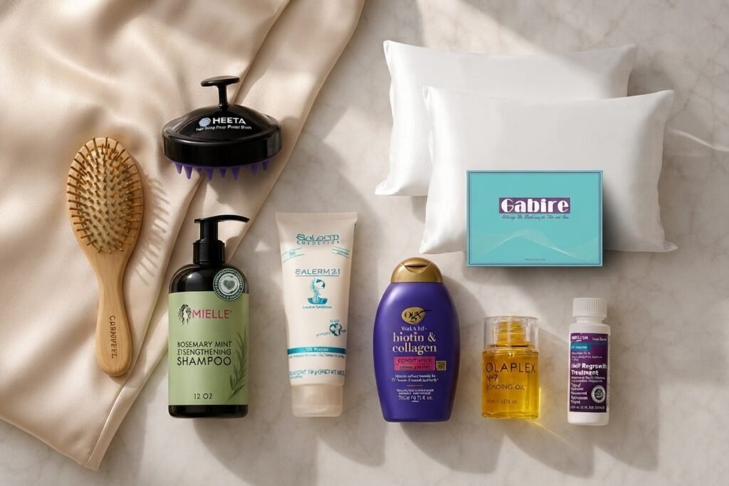 Productos recomendados para la caída del cabello: champú, acondicionador y suplementos