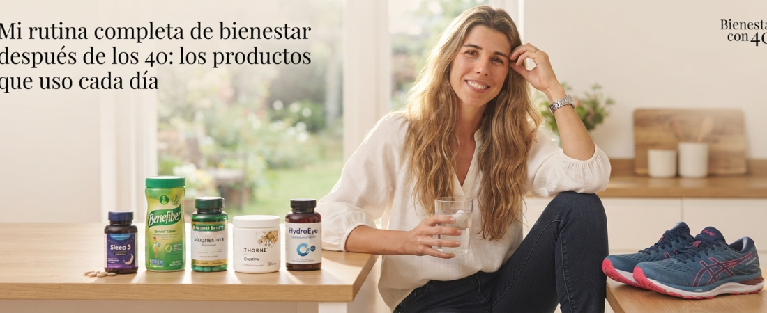 Mi rutina completa de bienestar después de los 40: los productos que uso cada día