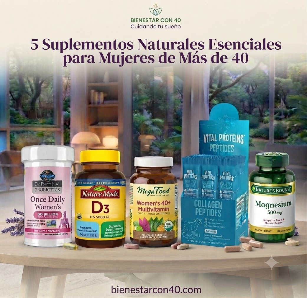 5 suplementos naturales que toda mujer +40 debería conocer