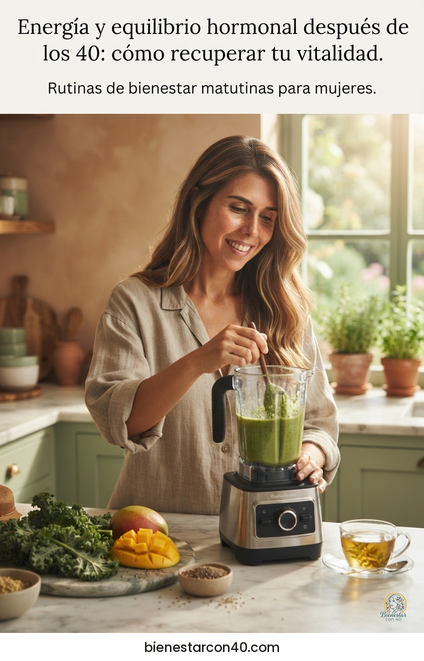 Energía y equilibrio hormonal después de los 40: cómo recuperar tu vitalidad